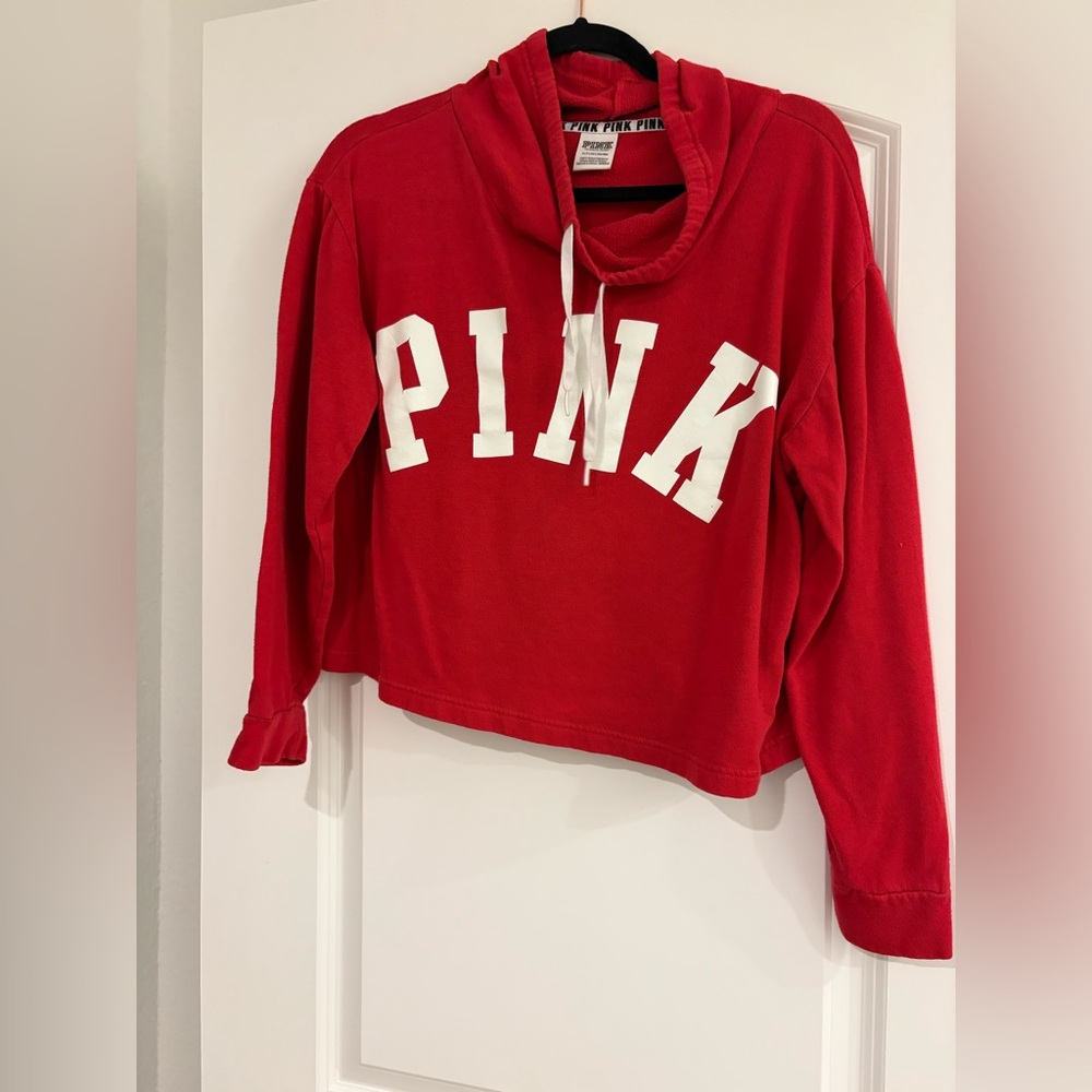 Pink Republic Red Cowl Neck Sweater